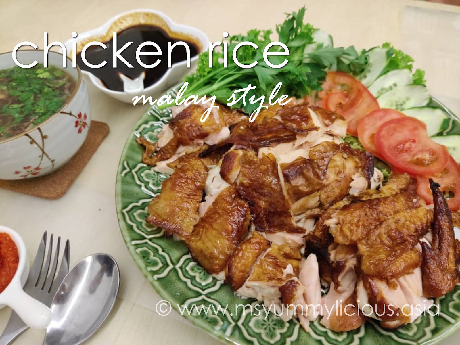 Chicken Rice Malay Style Nasi Ayam Yang Lazat Yummy Licious Baby Licious