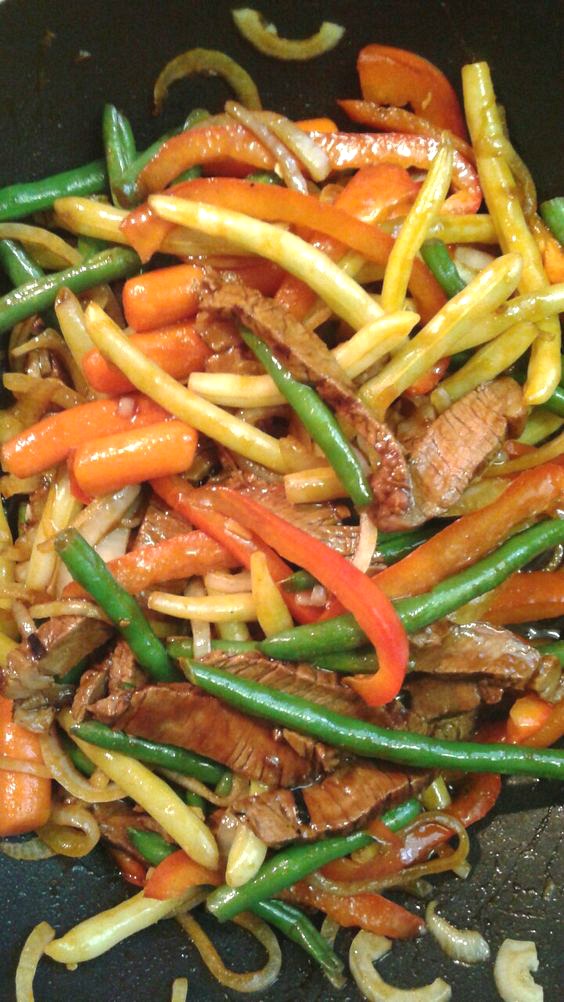 Just my Stuff Top Sirloin Korean Stir Fry