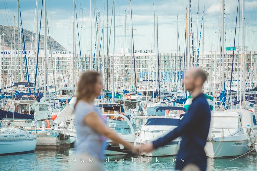 Fran y Lydia Fotografo Alicante Preboda Puerto