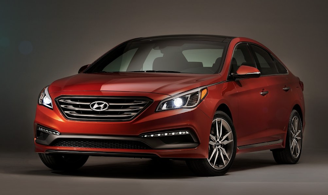Sonata 2015 Hyundai Sonata orange