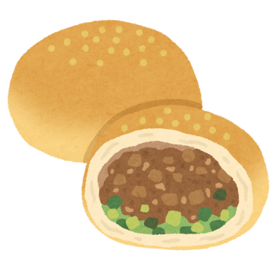 胡椒餅のイラスト