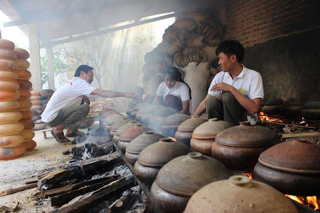 Vu Dai village busy preparing braised fish for Tet 4
