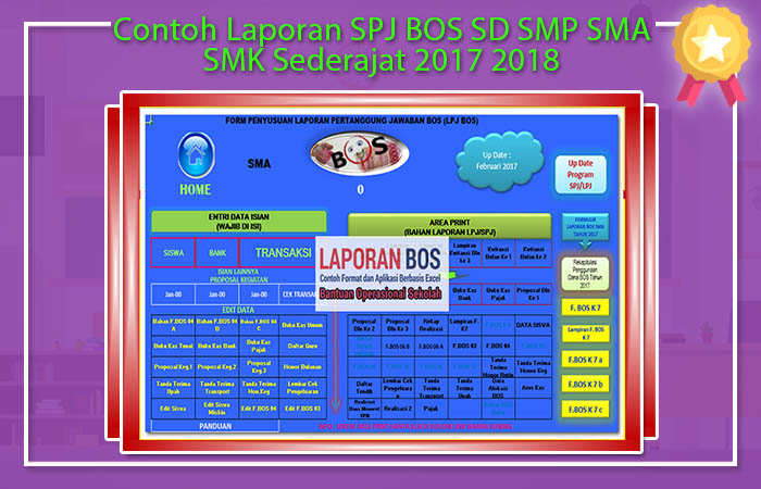 Contoh Laporan SPJ BOS SD SMP SMA SMK Sederajat 2017 2018 Laporan SPJ BOS