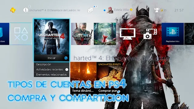 Interfaz PS4