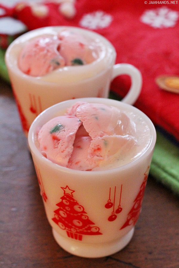Peppermint Eggnog Christmas Punch