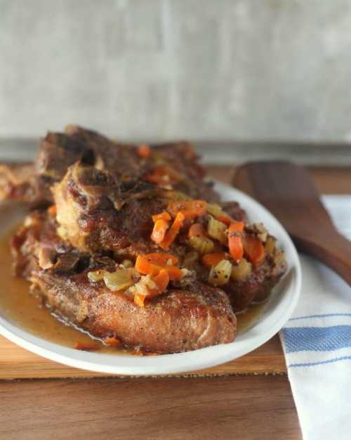 Mustard and Beer Braised Pork Ribs from Blackberry Babe