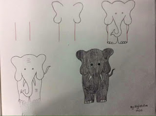 رسم لفيل