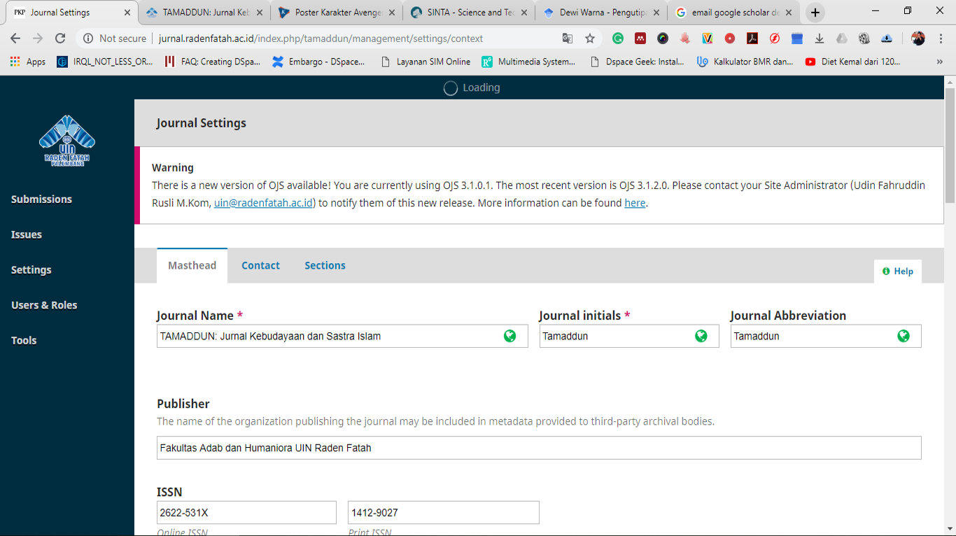 Implementasi DOI (Digital Object Identifier) di Jurnal
