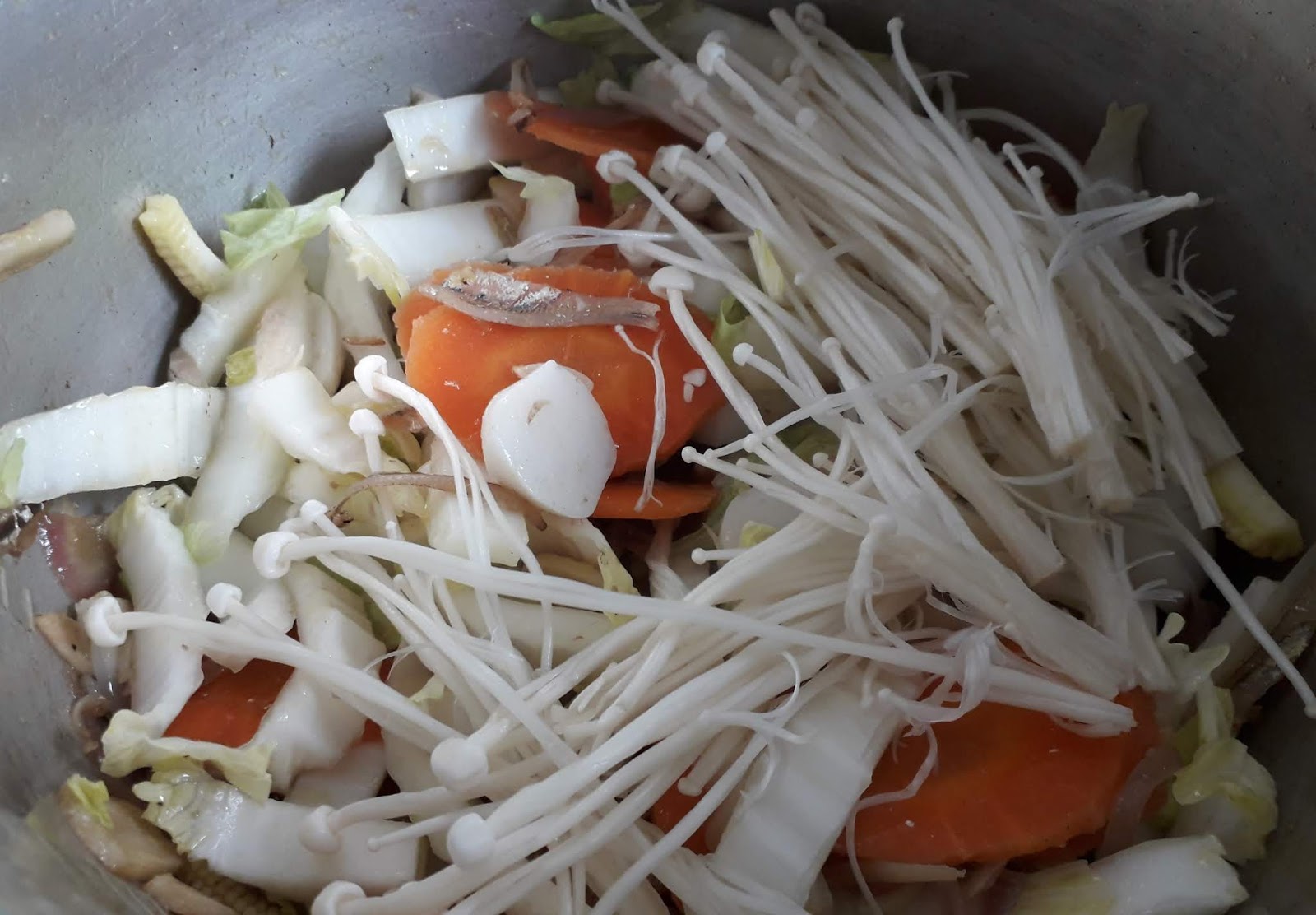 Resepi Sayur Campur Cendawan Enoki Menu Untuk Ibu Mengandung ~ Qiya