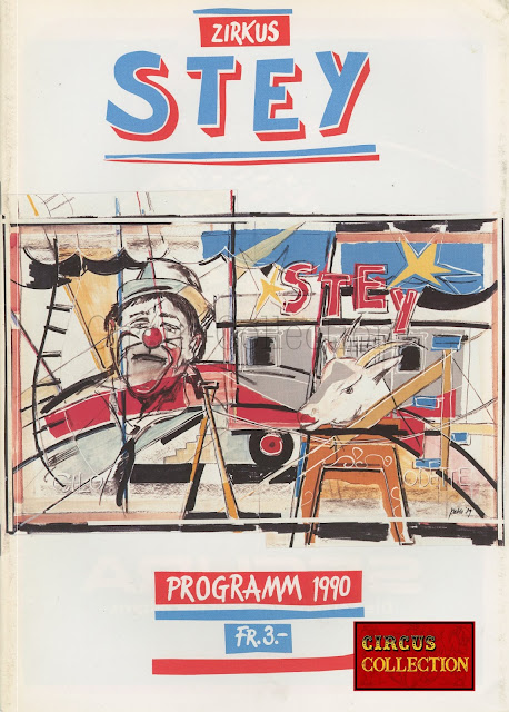Programme du cirque Stey 1990 collection Philippe Ros 