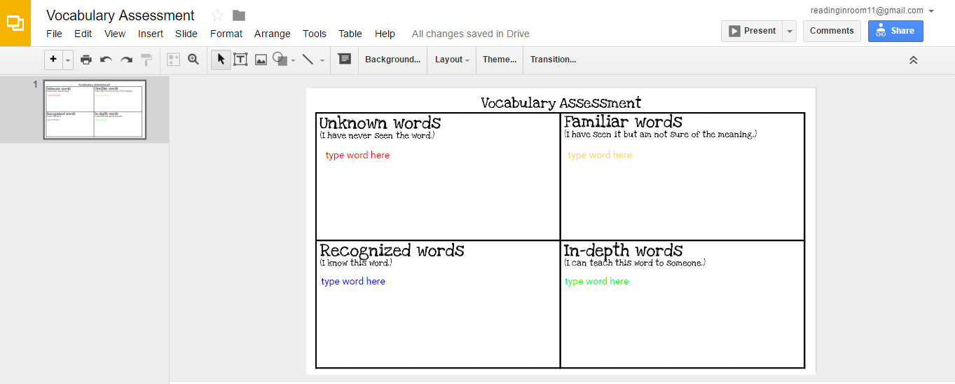 A Quick & Easy Way to Teach Vocabulary Adventures in Literacy Land