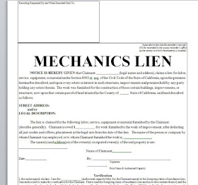 Mechanics Lien - printable agreement in just document phrase Pattern graphic regarding Printable Lien Form called Mechanics Lien - printable deal inside document term Pattern