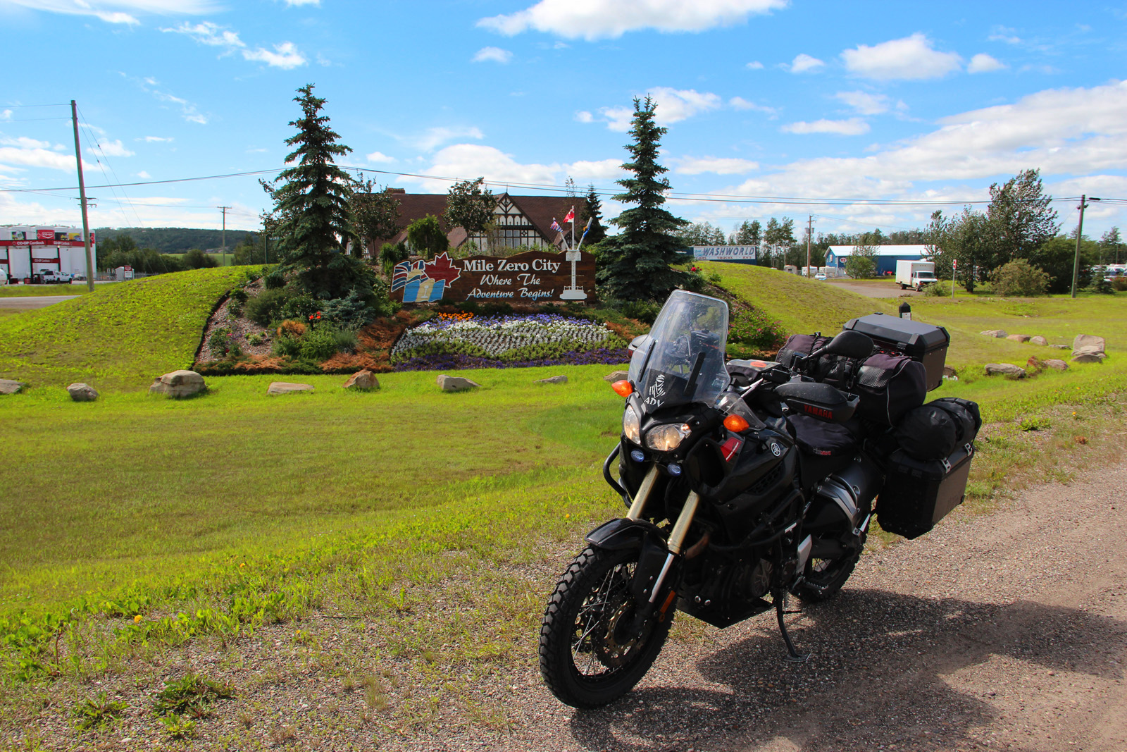 Riding the USA Day 7 Hinton, Alberta Charlie Lake, British Columbia