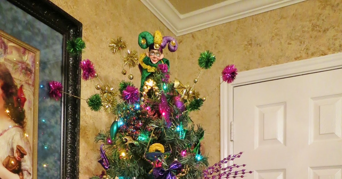 mardi gras xmas tree