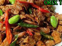 Oreg Tempe dengan baceman bawang putih yang enak | anekamasakanunik.com