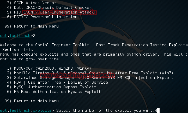 Fast track penetration testing