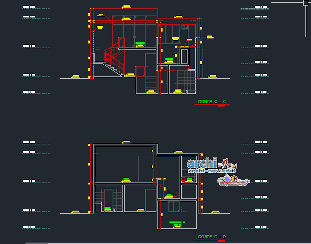House on the beach in AutoCAD 