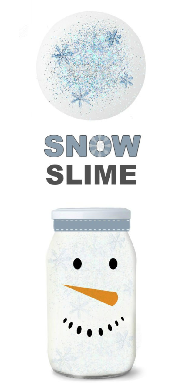 SNOWMAN SLIME! (Icy-cold & only 2 ingredients!) #slime #slimerecipe #snowslime #snowmanslime #makesnow #makesnowforkids #snowrecipesforkids #slimerecipeseasy #growingajeweledrose #playlearngrow