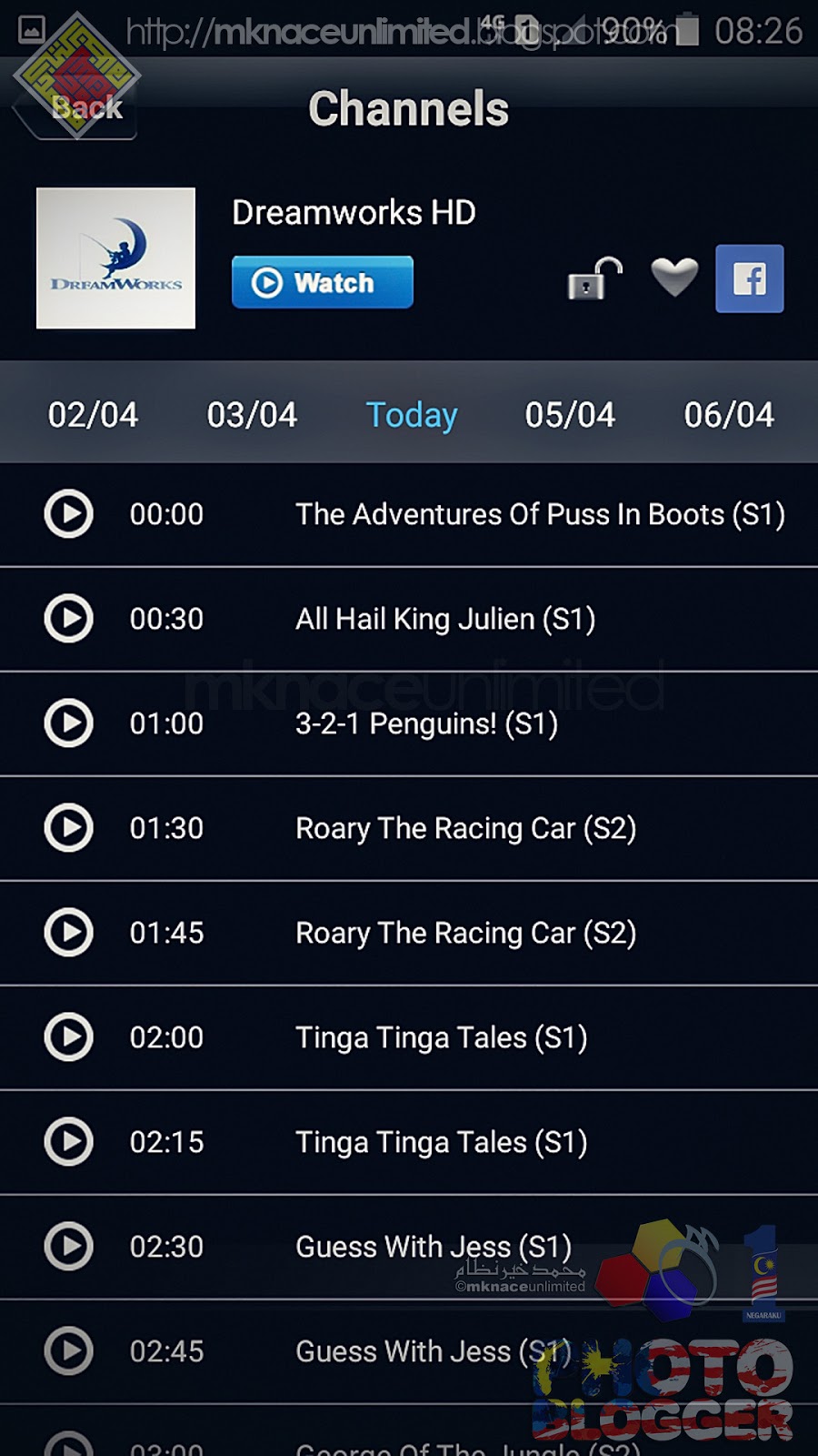 Android Apps PlayTV Unifi