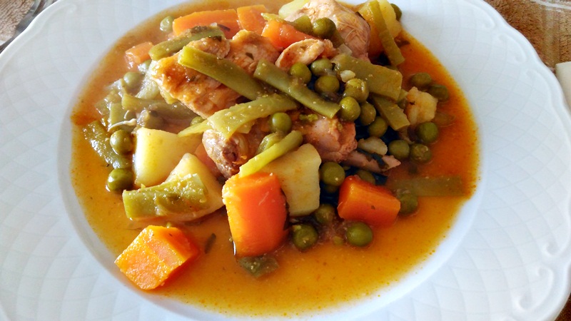 receita + jardineira de frango