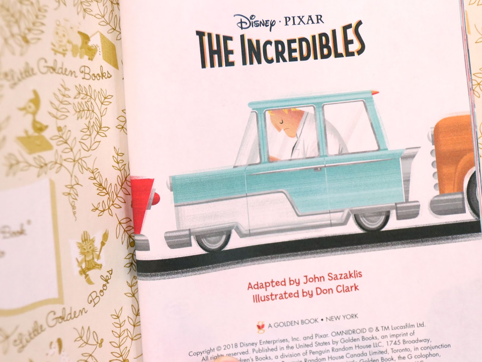 pixar the incredibles little golden book 