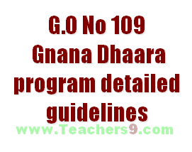 G.O No 109 Gnana Dhaara program detailed guidelines
