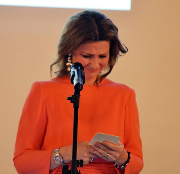 Princess Martha Louise of Norway attends a conference celebrating of the 100th anniversary of the Norwegian Equestrian Federation at Oslo Military Society