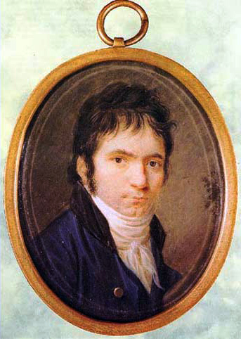 Beethoven, miniatura de Horneman - 1802