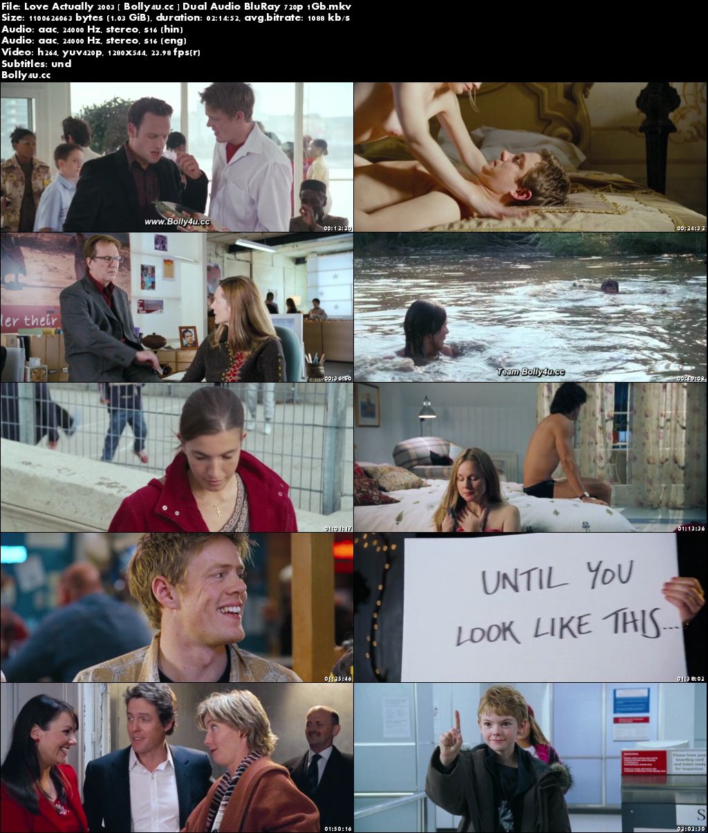 Love Actually 2003 BRRip 400MB UNRATED Hindi Dual Audio 480p Download