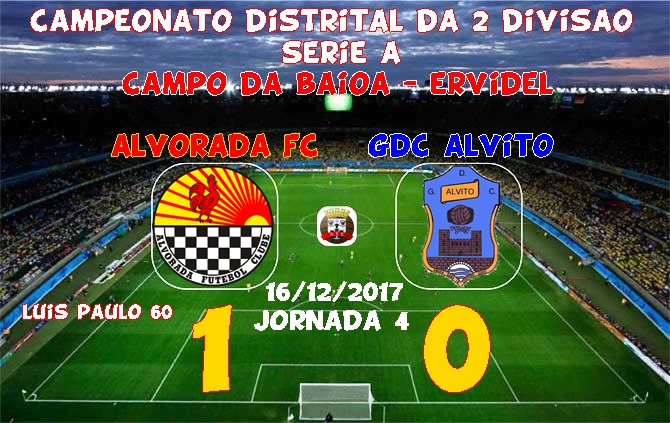 |2ª Divisão Distrital| Série A - 4ª jornada - Alvorada FC 1-0 GDC Alvito