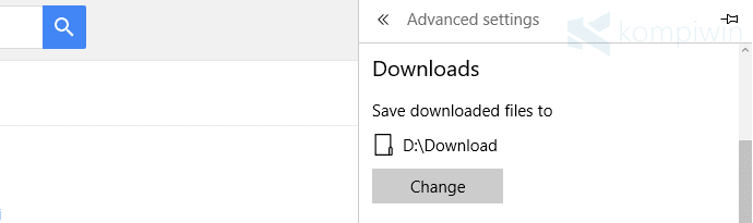 Cara Ubah Lokasi Folder Download di Microsoft Edge 15