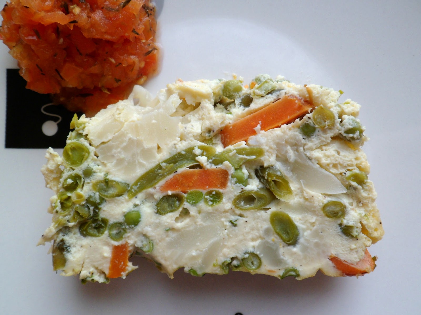 Les Crocs du Terrine de légumes et son coulis de tomates