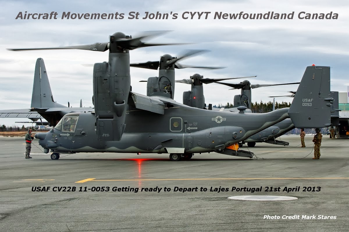 Aircraft Movements St Johns Canada