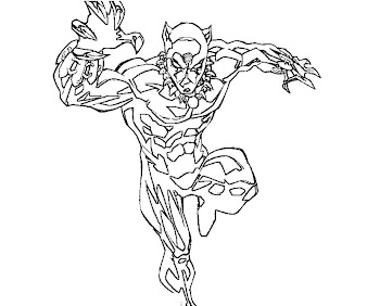 #7 Black Panther Coloring Page