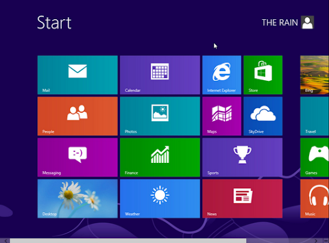 Dan akhirnya, Windows 8 sudah selesai anda install dan menunjukka start screen untuk pertamakali :)