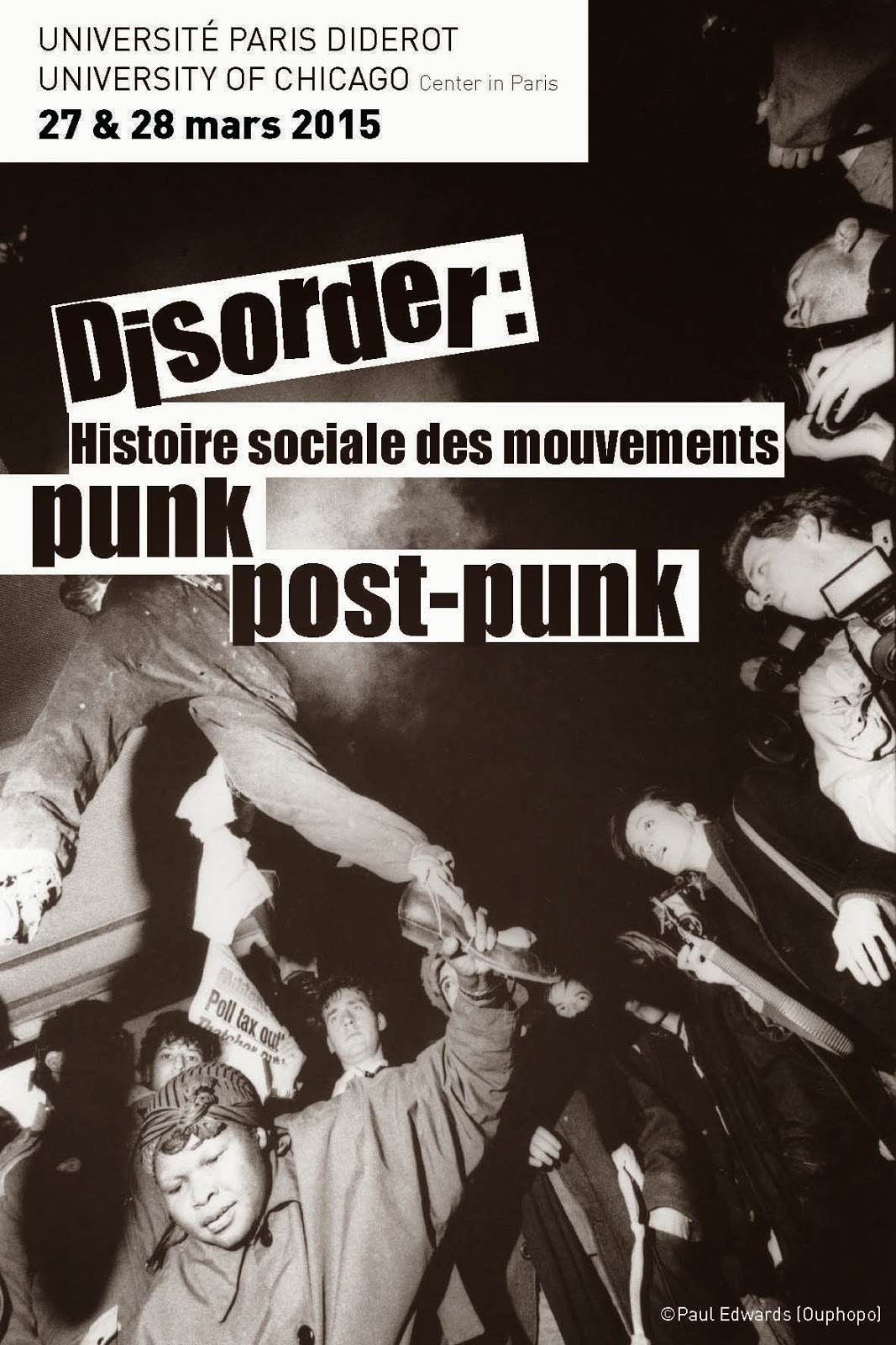 Disorder Histoire sociale des mouvements punk/postpunk Cartes postales Édition limitée