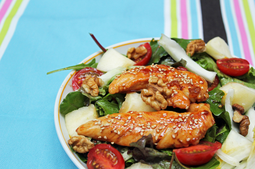 Honey Soy Sauce Chicken Salad Recipe from Chef Q in Paris, Didier Quémener Honey Soy Sauce Chicken Salad Recipe from Chef Q in Paris, Didier Quémener