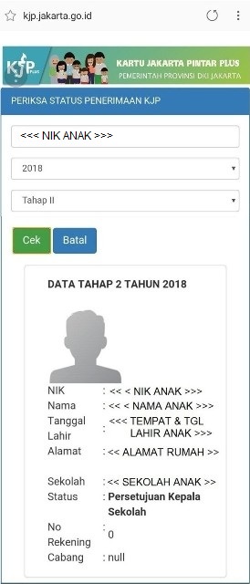 Cara cek kjp plus tahap 1 tahun 2021