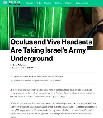 Realidade virtual leva exército de Israel para debaixo da terra Realidade virtual leva exército de Israel para debaixo da terra