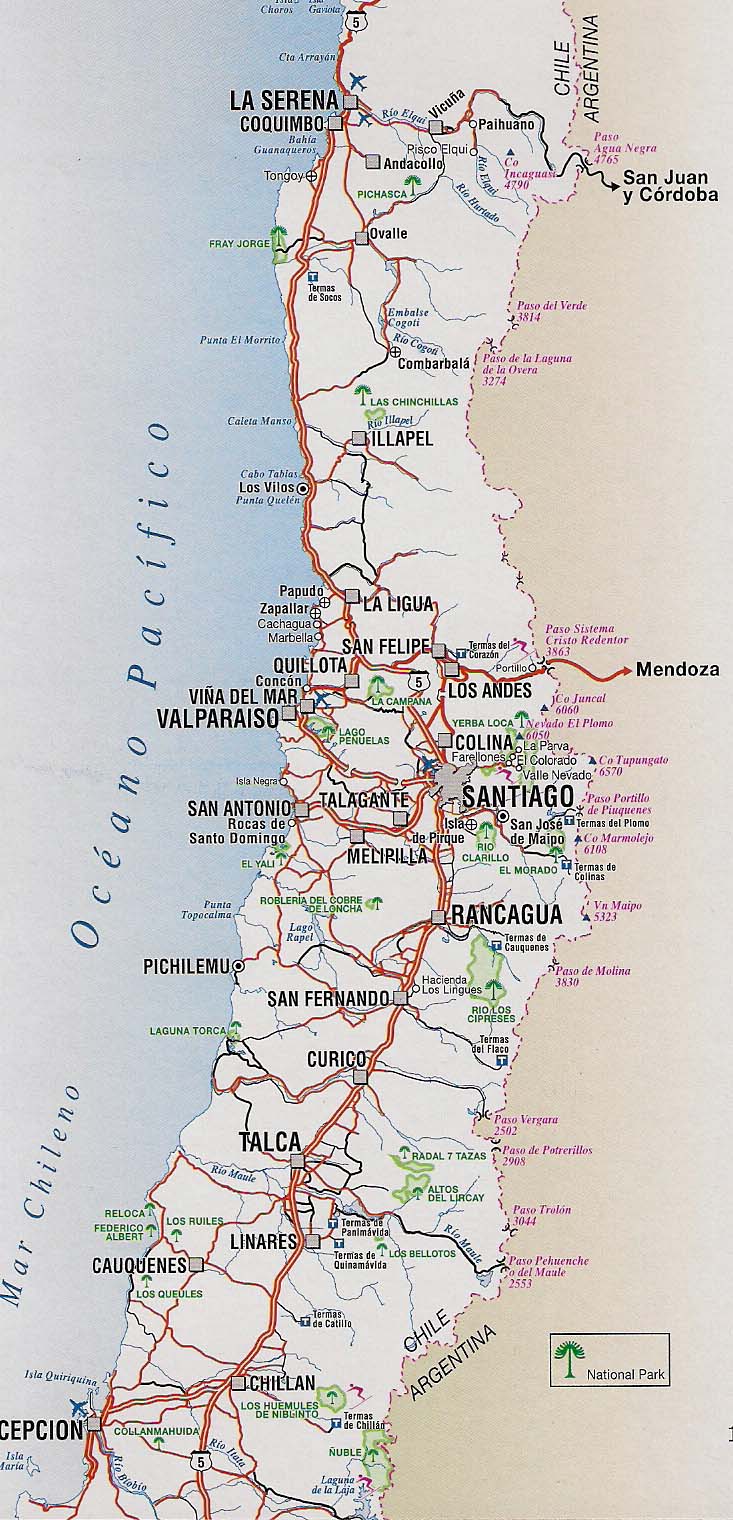 Ciudades De Chile Mapa