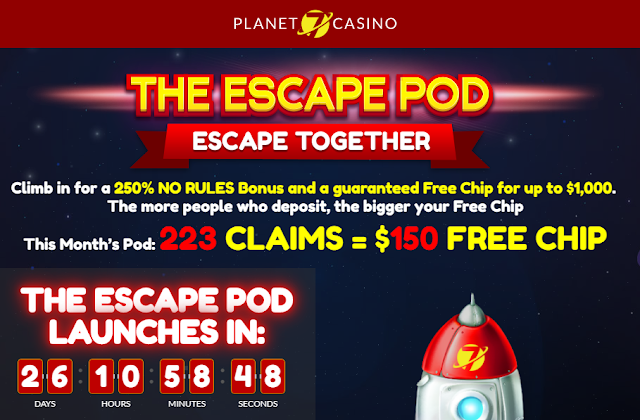 Planet 7 casino vip match bonus game