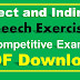 Direct and indirect speech exercises for SSC Exams PDF