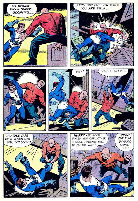 Thunder Agents v1 #12 tower silver age 1960s comic book page art by Steve Ditko, Wally Wood Thunder Agents v1 #12 tower silver age 1960s comic book page art by Steve Ditko, Wally Wood