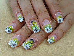 nail flower designs nails flowers polish floral easy pretty natural yellow gorgeous pedicure