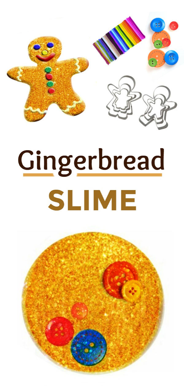GINGERBREAD SLIME: 2 ingredients & so many fun ways to PLAY! Ooey-gooey kid fun! #slimerecipe #slime #slimeforkids #howtomakeslime #gingerbreadslime #gingerbreadslimerecipe #christmasslime #christmasslimediy #christmasslimerecipe