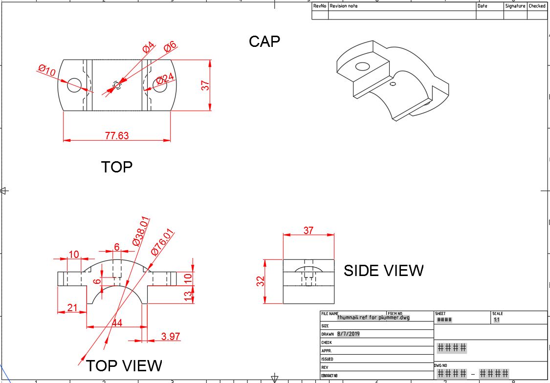 AUTOCAD NETWORK Plummer Block