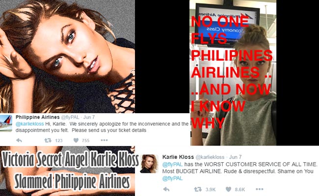 Victoria Secret Angel Karlie Kloss Slammed Philippine Airlines Victoria Secret Angel Karlie Kloss Slammed Philippine Airlines