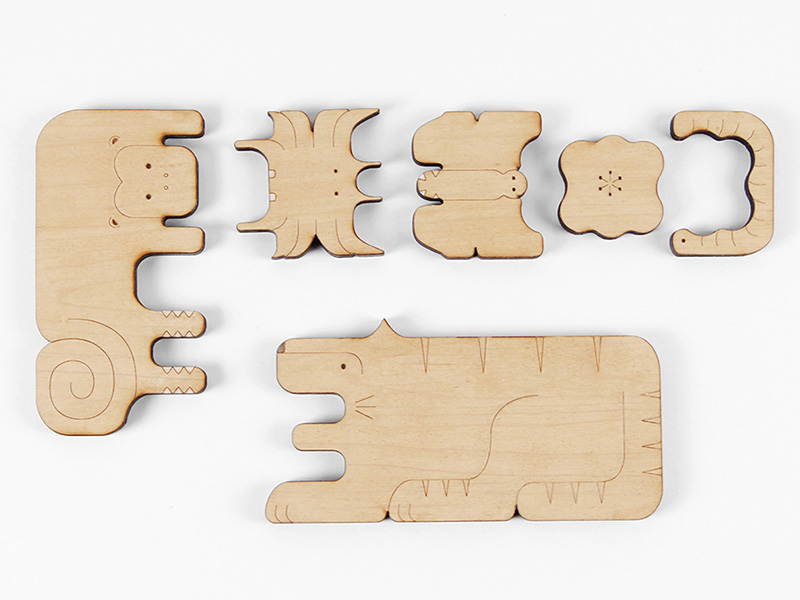 wood puzzle design