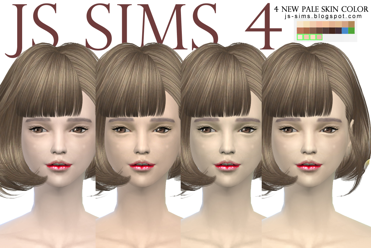 [JS SIMS 4] New Skin & Makeup Collection