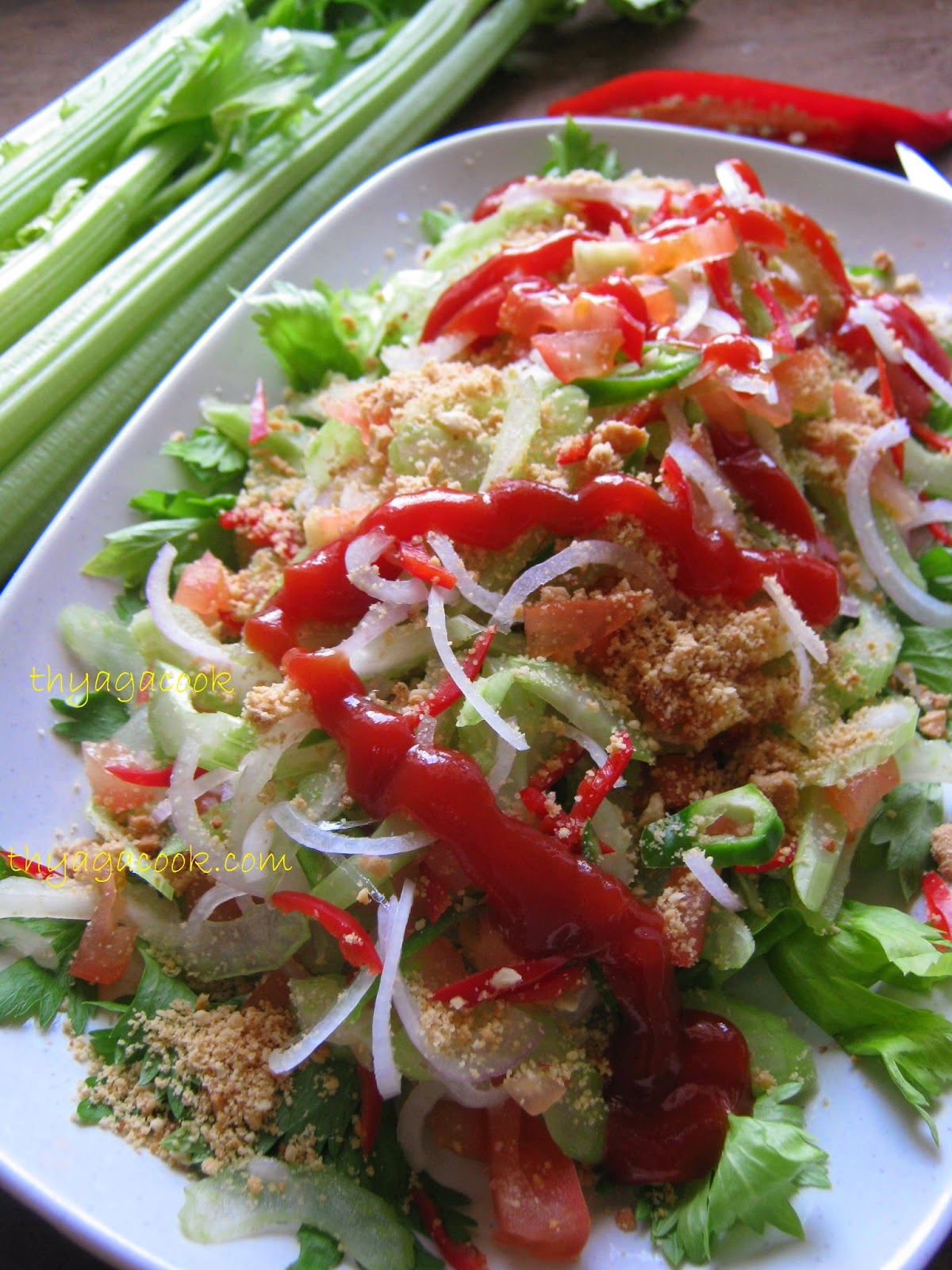 KARI LEAFS Malaysian flavour's CELERY STALK SALAD